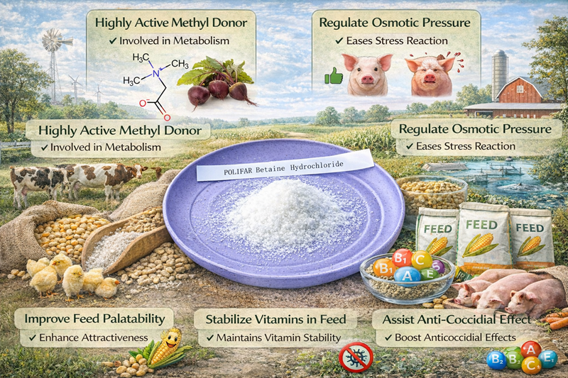 The core role of betaine in feed additives Podstawowa rola betainy w dodatkach paszowych