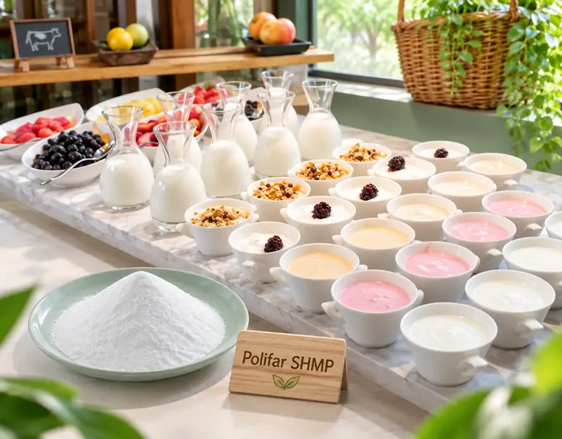 SHMP is used in dairy products SHMP jest stosowany w produktach mlecznych