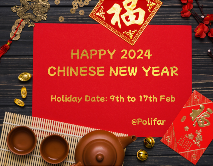 Informacja o wakacjach --- Chiński nowy rok 2024