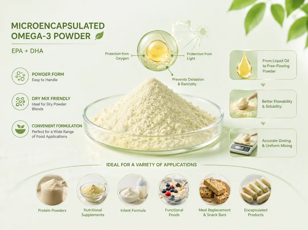 Mikrokapsułkowany proszek Omega-3