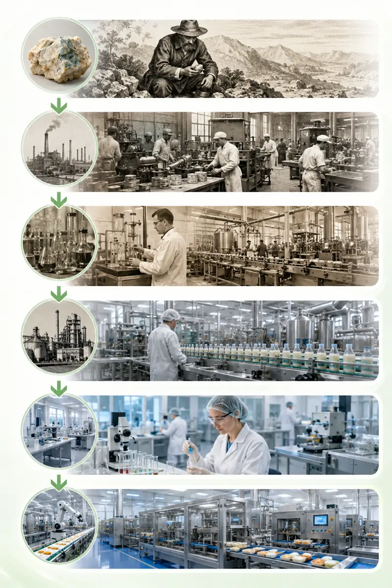Historia rozwoju fosforan&oacute;w